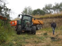 Carrière de Tromelin|Jérômr Gac et sa grande remorque